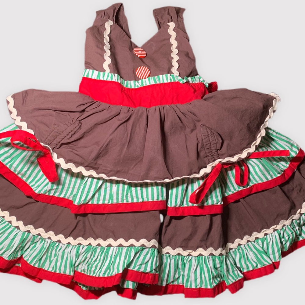Size 2T Gingerbread Girl Twirl Dress